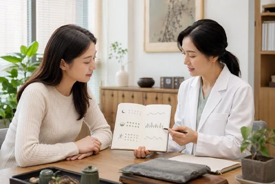 한방 다이어트 한약 상담 생활 관리 장면